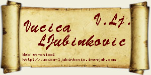 Vučica LJubinković vizit kartica